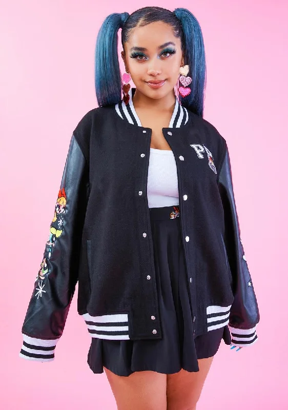 High-Fashion Women's Clothing Huge Price Cut An Iconic Trio Varsity Jacket