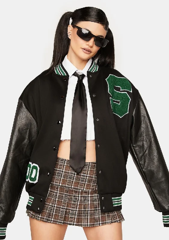 Women's Vacation Clothes Popular Collection Personal Record Letterman Jacket