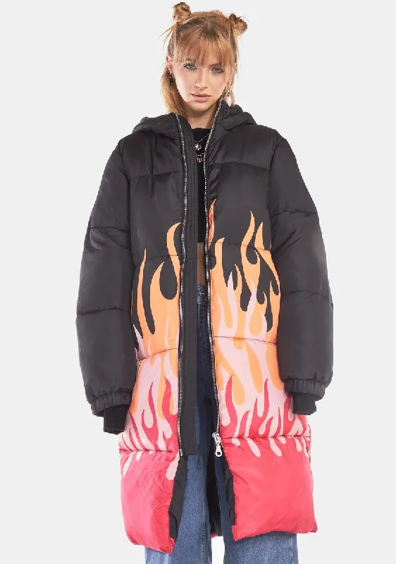 Women's Everyday Attire Luxury Fashion Firestarter Puffer Jacket