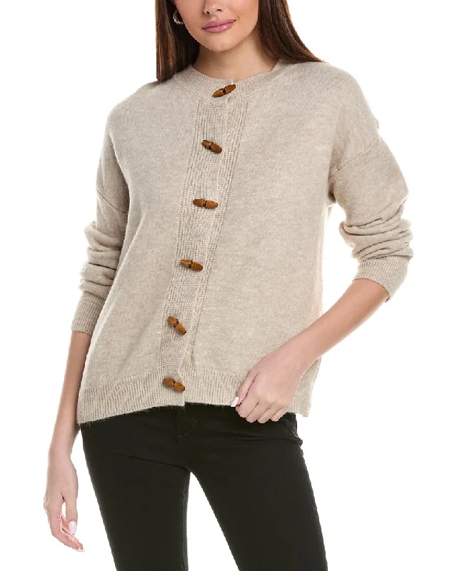 Plus-Size Women's Clothing Style Redefined REVERIEE Wool-Blend Cardigan