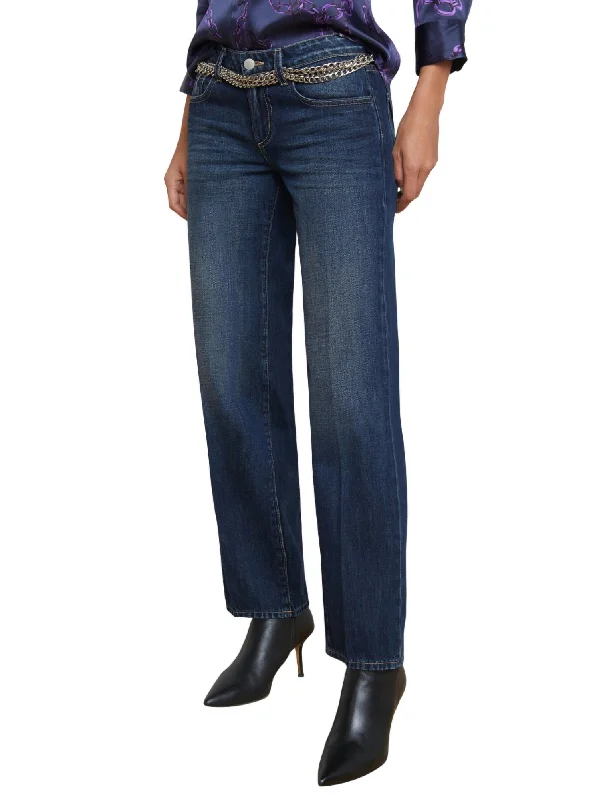 Women's Party Clothes Bid Farewell To The Old Season Tatum Low Rise Stovepipe Jean In Merrit