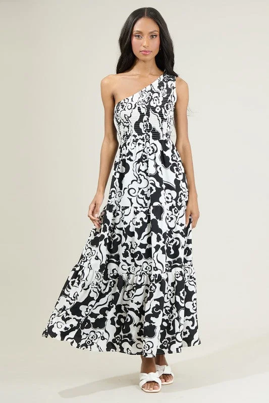 Women's Elegant Evening Attire Buy More, Save More Del Mar One Shoulder Maxi Dress