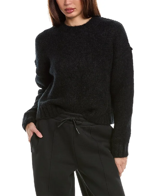 Stylish Outerwear Clothes For Women Bid Farewell To The Old Season Sweaty Betty Boucle Alpaca & Mohair-Blend Sweater