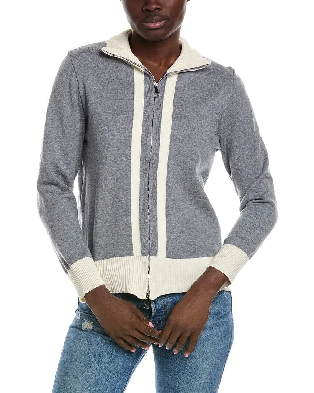 Women's Garments Cozy Chic Promotions Madison Miles Zip Cardigan