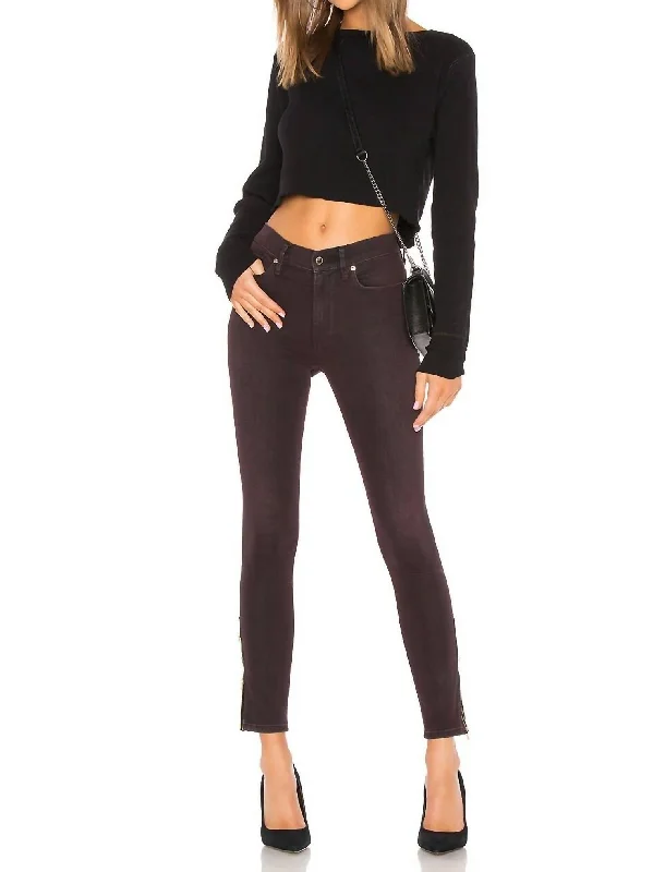 Women's Trendy Casual Outfit Edgy Fashion Deals Barbara Hr Ank Jewel Side Zip In Wha4181Dez