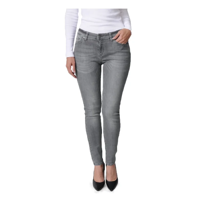 Women's Travel Attire Everyday Elegance Sale Sinty Slim Leg Jeans In Grey