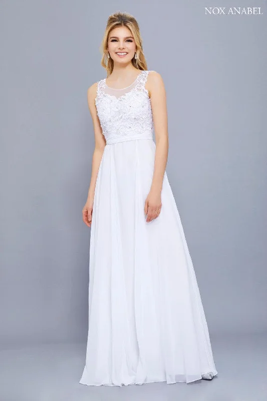 Affordable Trendy Clothes For Women Classic Elegance Sales Long Sleeveless Formal Wedding Dress