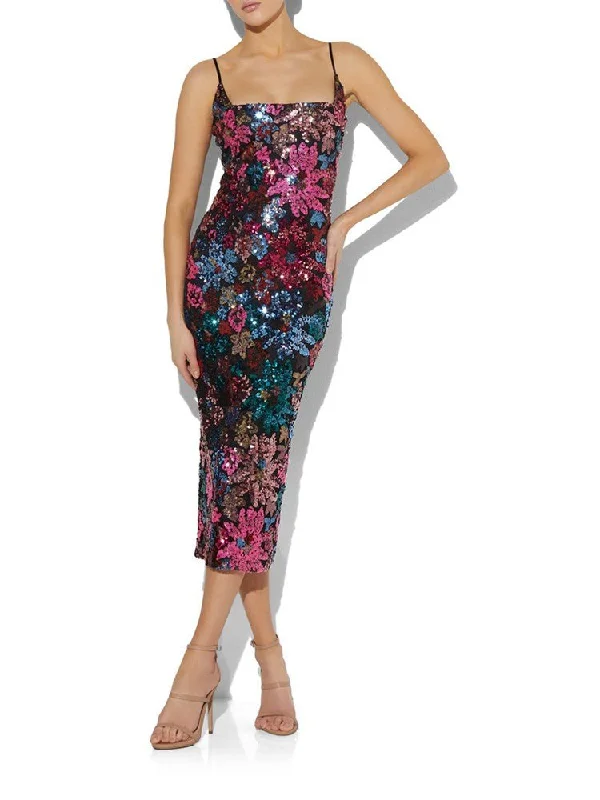 Affordable Women's Outfit Chic And Edgy Enza Multicolour Sequin Dress