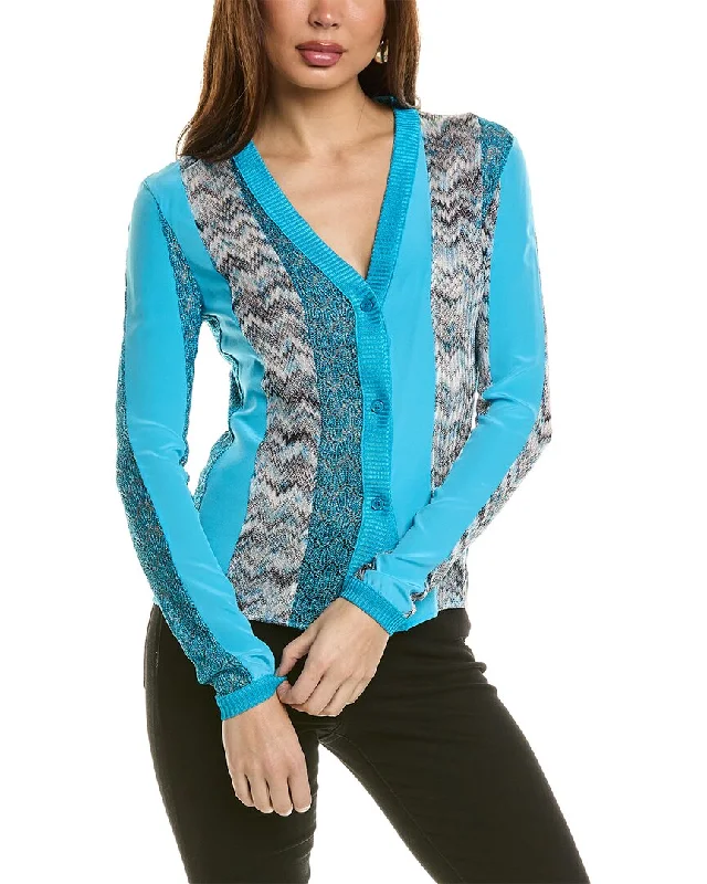 Casual Chic Women's Clothes Snag Fabulous Fashion Bargains Missoni Silk-Blend Cardigan