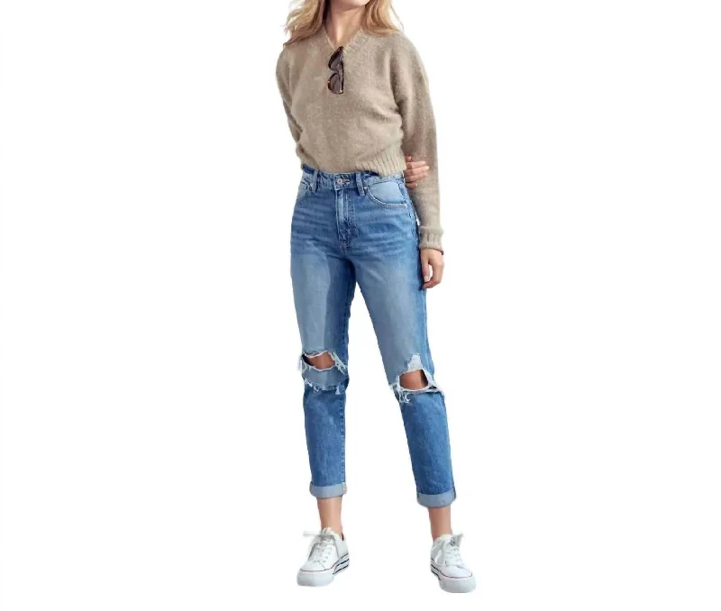 Casual Garments For Women Polished Style Deals Not Your Boyfriend's Jean In Blue