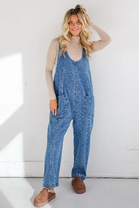 Women's Comfy Attire For Lounging New Styles Just In Trending Staple Denim Overalls