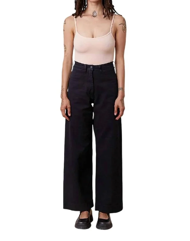 Women's Sporty Chic Clothes Chic Style, Always In Vogue Sailor Pant In Faded Black