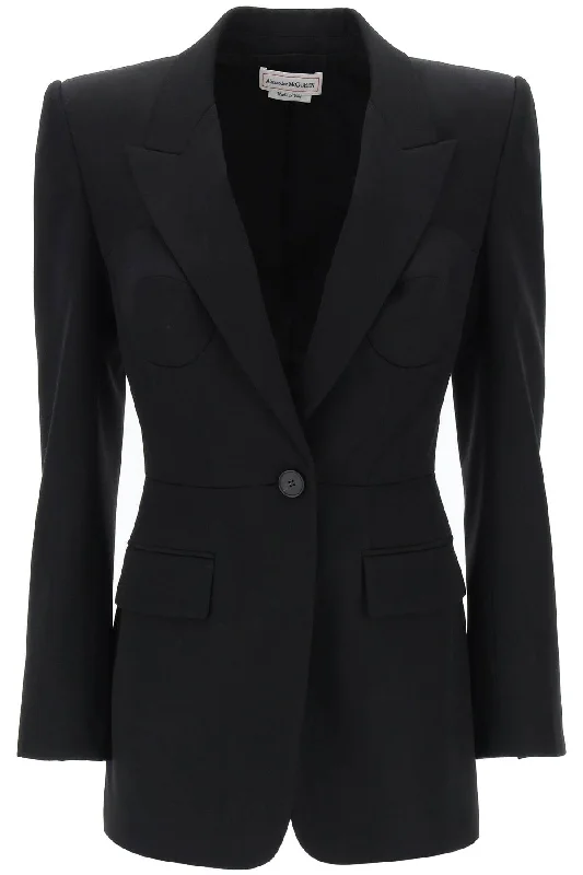 Women's Plus-Size Outfit Alexander Mcqueen Women's Fitted Jacket With Bustier Details