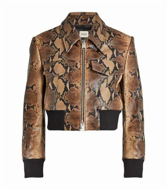 Women's Garments Hector Jacket In Brown Snake