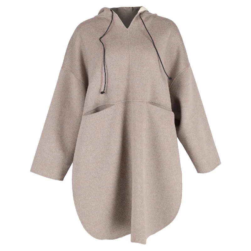 Women's Wardrobe Apparel Totême Pullover Coat in Beige Cashmere