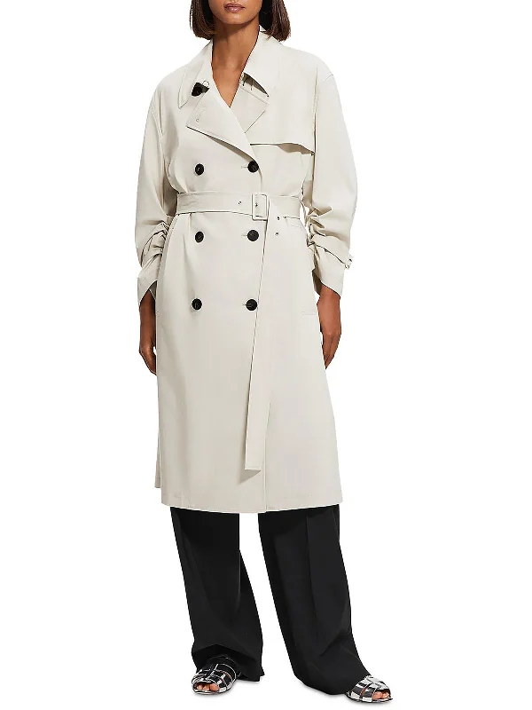 Modern Women's Outfit Womens Heavy Long Trench Coat