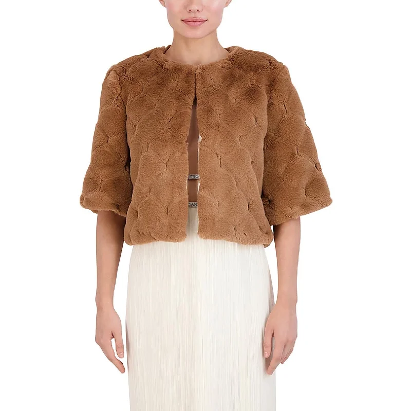 Women's Party Outfit Womens Faux Fur Shrug Jacket Faux Fur Coat