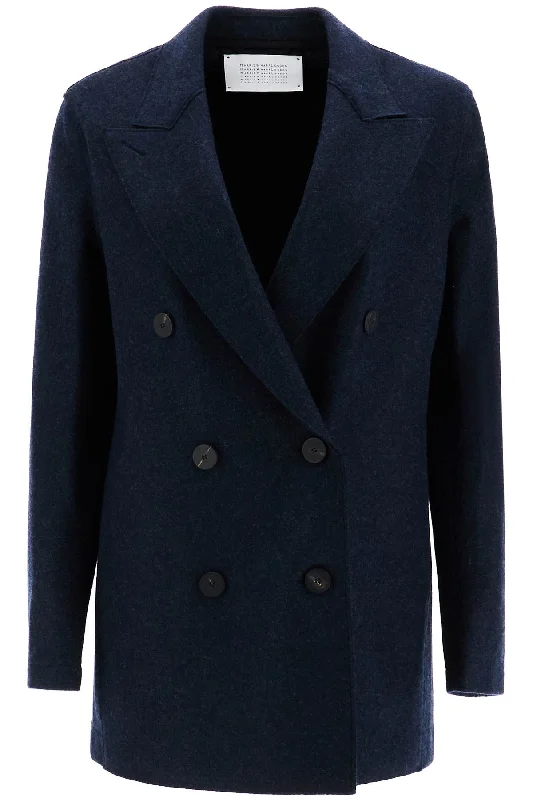 Women's Stylish Casual Garments Harris Wharf London Women's Double-Breasted Cashmere Coat