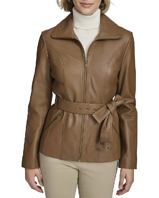 Affordable Fashion Clothing For Women Andrew Marc Tatum Leather Coat