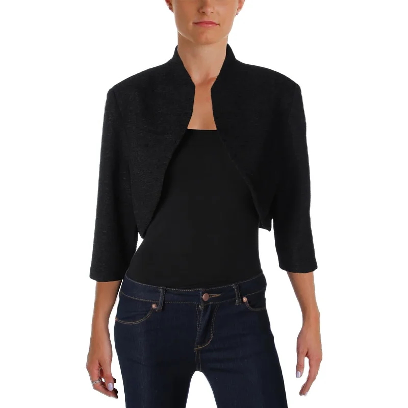 Women's Evening Apparel Womens Textured Polyester Bolero