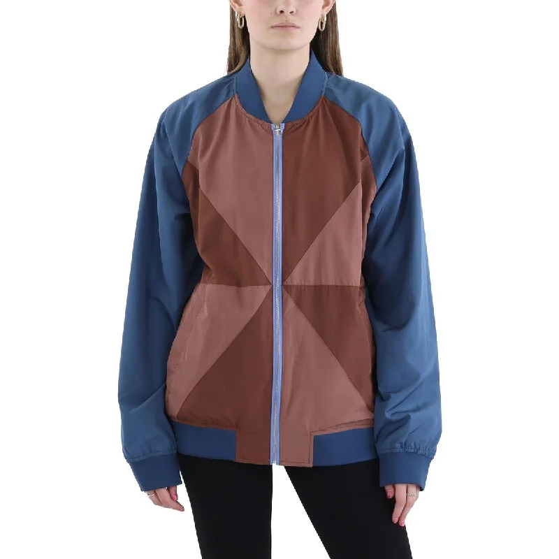 Women's Everyday Apparel Womens Reversible Polyester Bomber Jacket