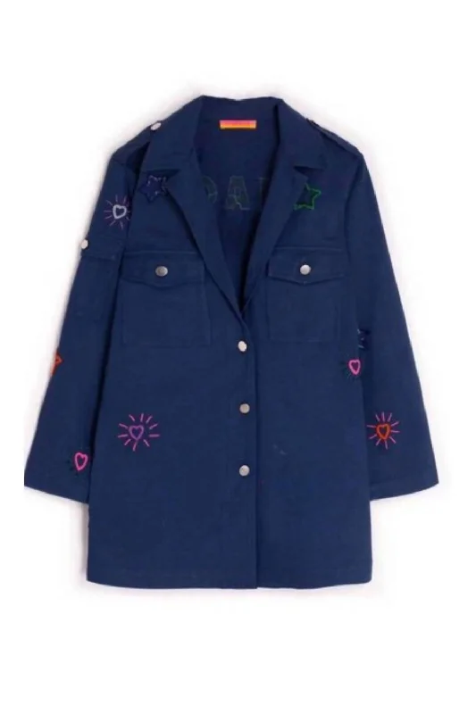 Fashion Sale Live Now – Upgrade Your Style For Less Linette Embellishment Jacket In Navy