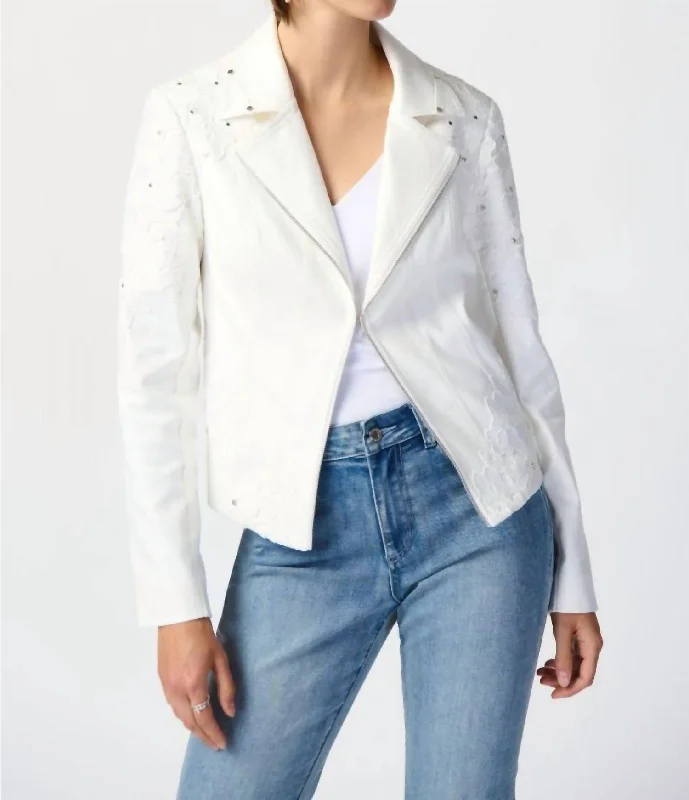 Women's Clothing For Special Occasions Faux Suede Jacket In Vanilla