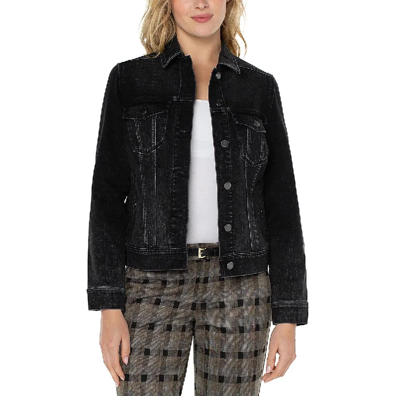 Tailored Clothing For Women Womens Faded Outerwear Denim Jacket