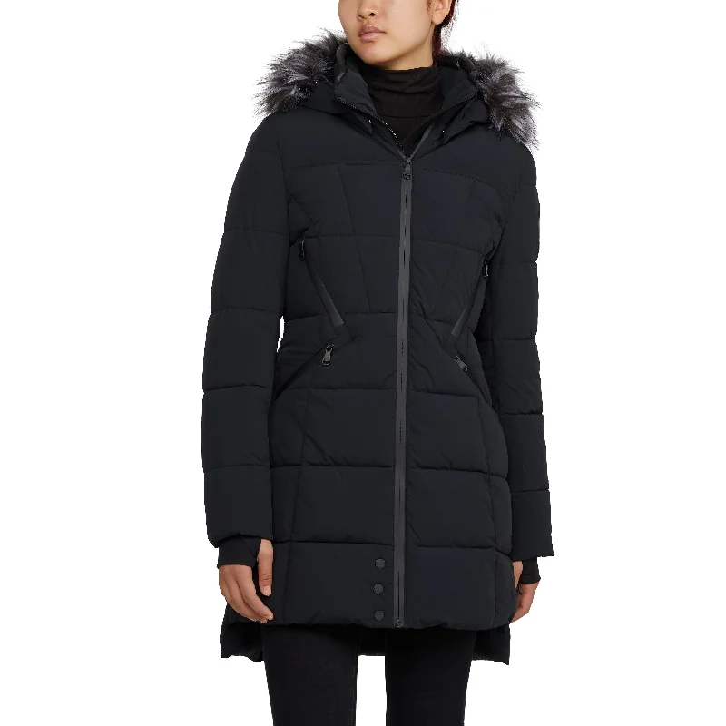 Stylish Women's Garments Pajar Women's Pajar Women’s January Down Chevron Puffer with Detachable Hood Fur