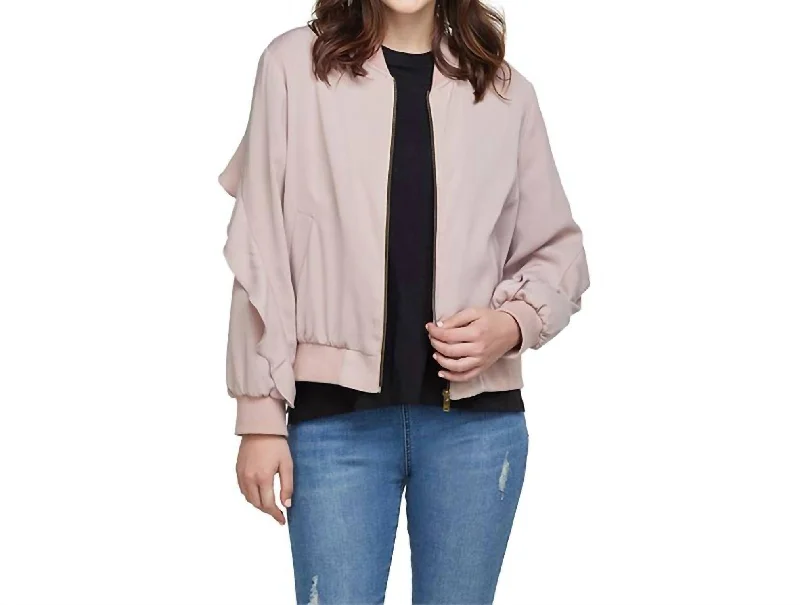 Chic And Affordable Fashion – Shop Now And Save Nolan Bomber Jacket In Blush