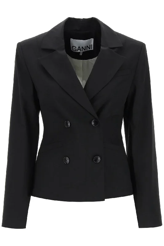 Women's Clothes For Special Occasions Ganni Women's Shaped Double-Breasted Jacket