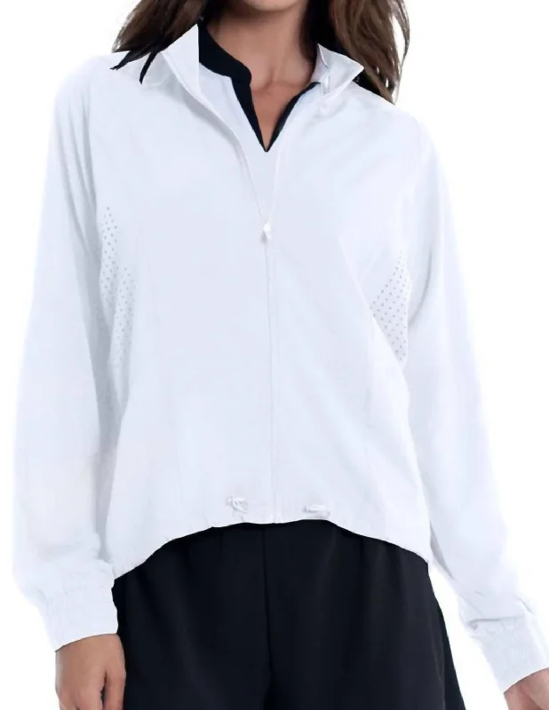 Women's Clothing For Travel Moisture Wicking Jacket In White