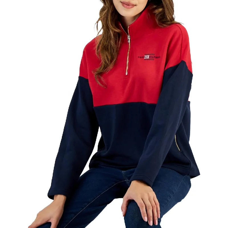 Women's Functional Apparel For Outdoor Activities Super Fleece Womens Colorblock Fleece Anorak Jacket