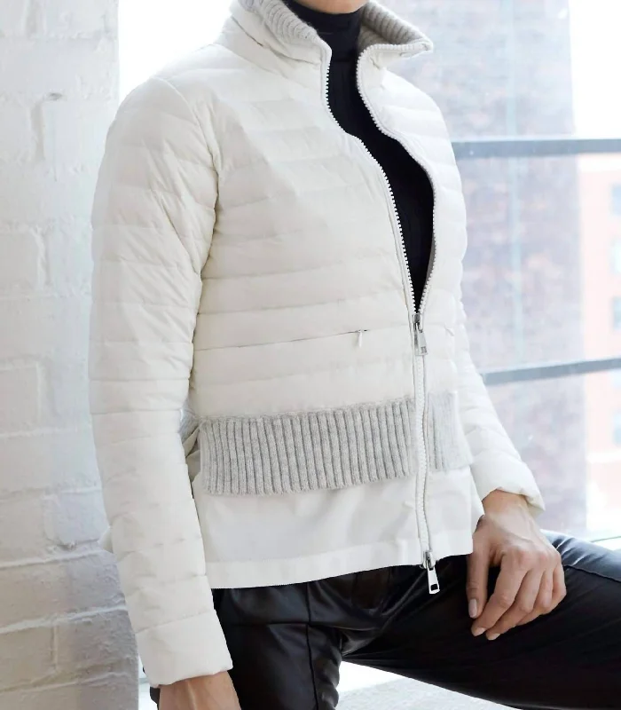 Refresh Your Wardrobe With Our Fashion Deals Lilly Lightweight Quilted Down Jacket In Marshmallow