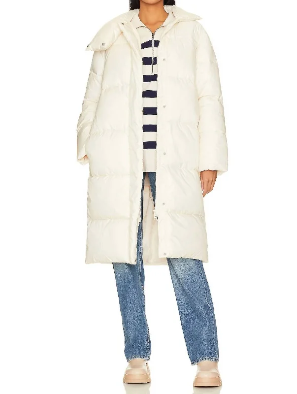 Women's Charming Outfit For Events Marlon Puffer Coat In Ivory