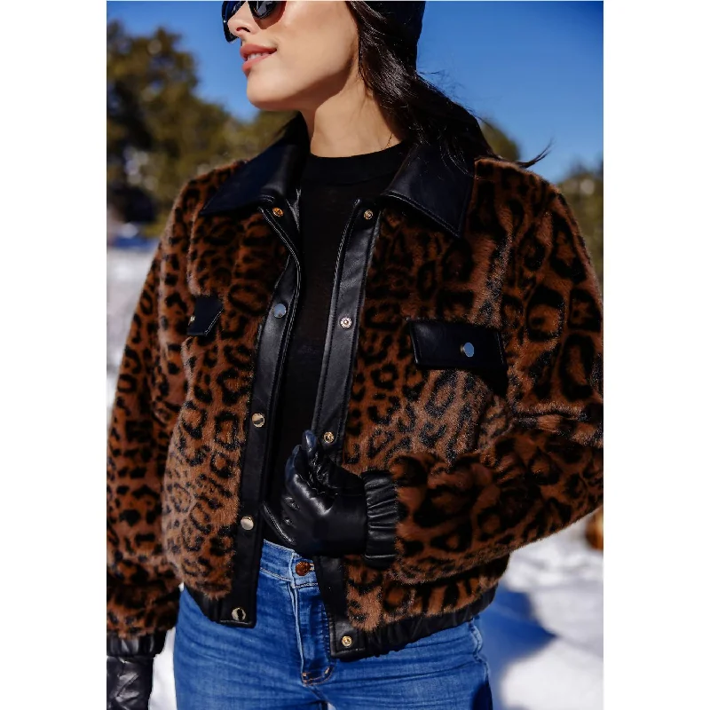 Final Call – Shop Elegant And Casual Fashion For Less Billie Bomber Jacket In Leopard/black