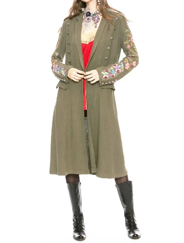 Women's Outfit Cherish Coat In Army