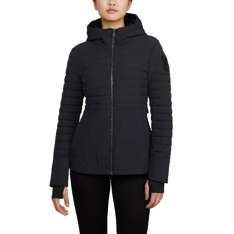 Women's Luxury Garments Pajar Women’s London Packable Mixed-Quilt Rain Jacket