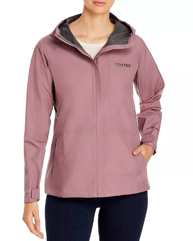 Women's Clothing With Trendy Designs Minimalist Hooded Waterproof Jacket In Dream State