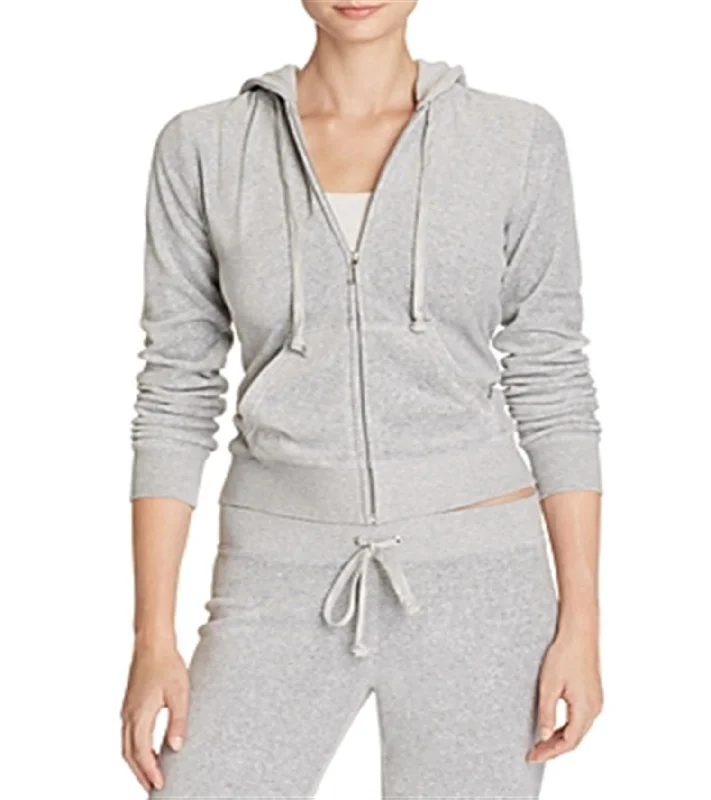 Affordable Luxury – Chic Clothing At Special Prices Robertson Velour Hoodie Jacket In Charcoal Gray