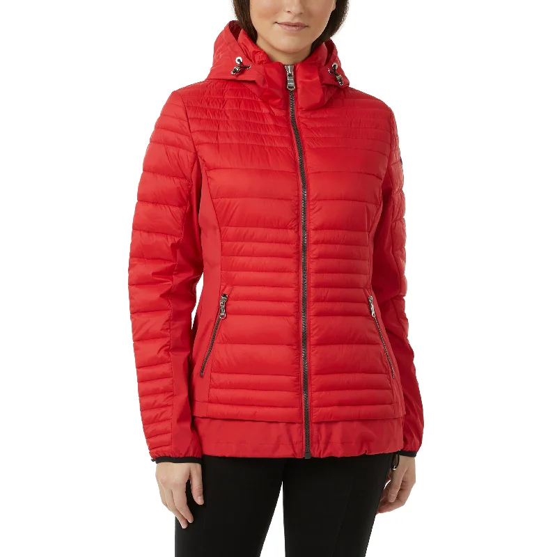 Women's Luxury Apparel Pajar Women's Makani Channel Quilted Light Weight Mixed Media Jacket