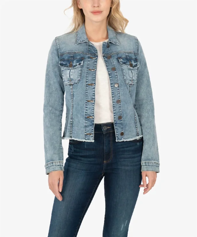 Women's Activewear Apparel Kara Denim Jacket In Standard Wash