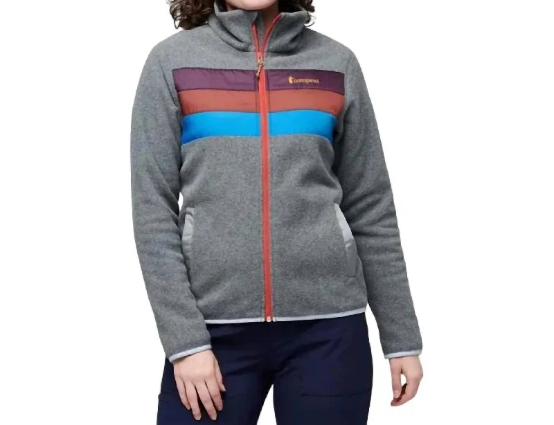 Women's Chic Outerwear Outfit Women's Teca Fleece Full-Zip Jacket In Passing Time