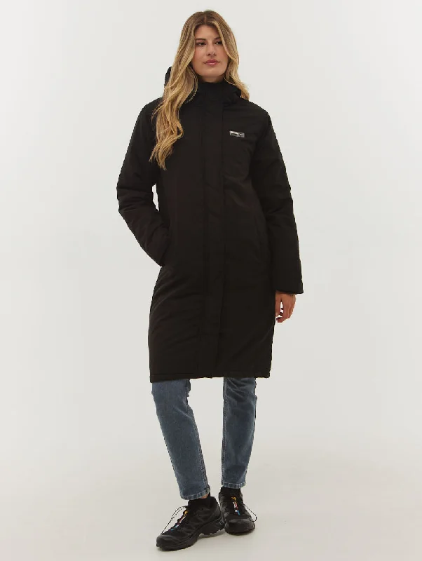 Women's Relaxed Outfit Peppi Hooded Long Parka