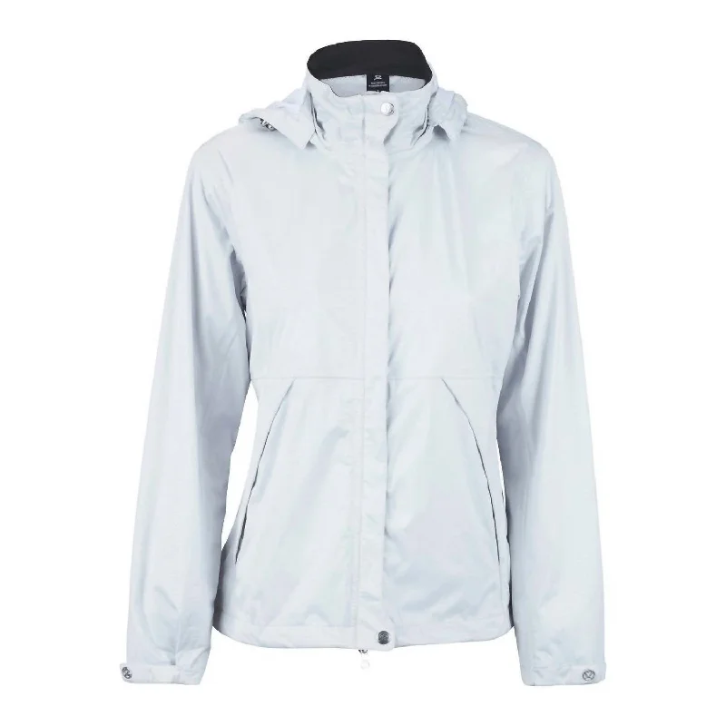 Women's Work Outfit Women's Merion Rain Jacket In Pearl