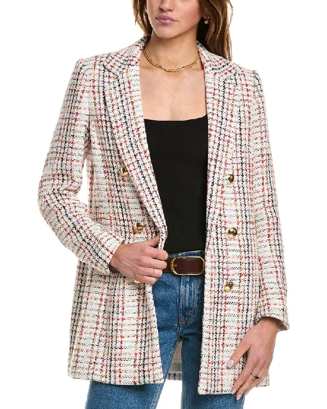 Women's Vacation Outfit Anne Klein Tweed Coat