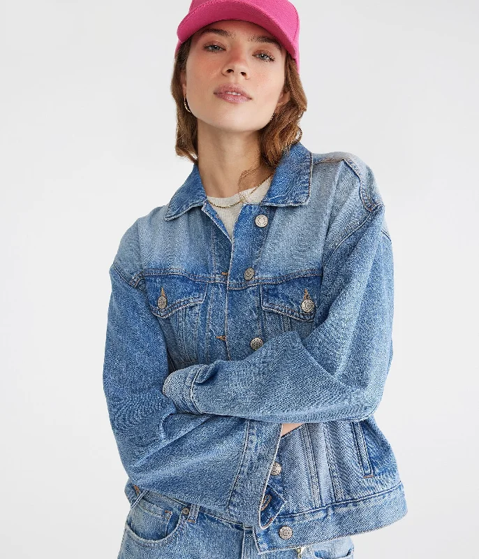 Women's Tops And Clothing Aeropostale Relaxed Denim Jacket