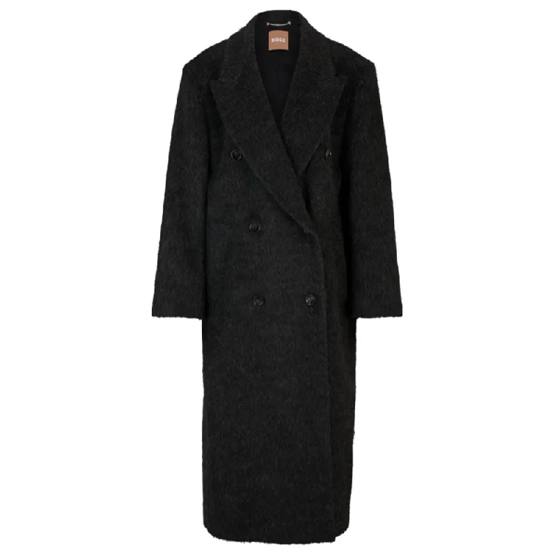 Big Discounts On Premium Fashion Collections Double-breasted coat in cotton