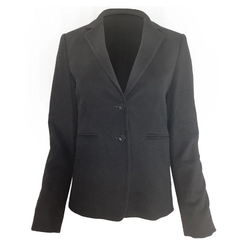 Timeless Women's Clothing Max Mara Single-Breasted Jacket in Black Cashmere