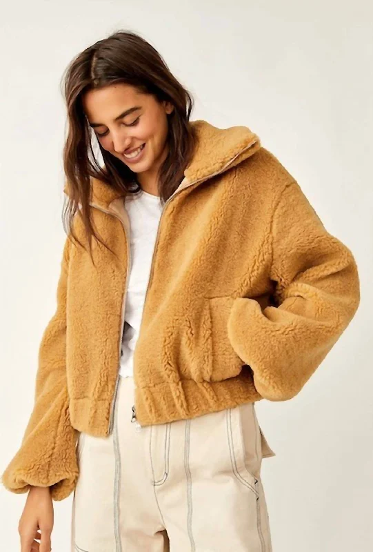 Women's Relaxed Clothes Get Cozy Teddy Camel